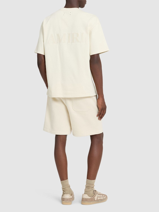 Amiri: Amiri oversized t-shirt - Birch - men_1 | Luisa Via Roma