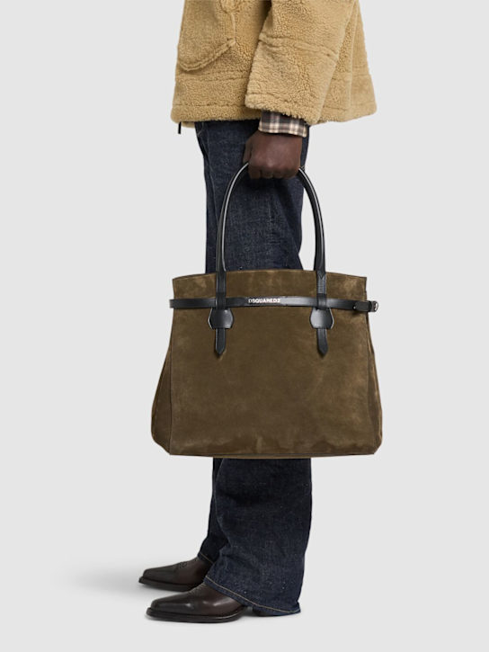 Dsquared2: 麂皮托特包 - men_1 | Luisa Via Roma