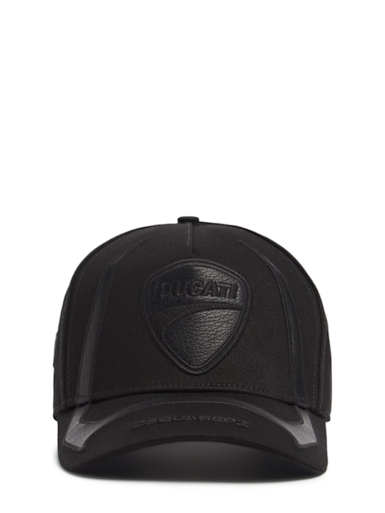 Dsquared2: Ducati logo cotton cap - men_0 | Luisa Via Roma