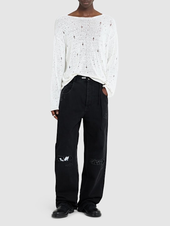Ann Demeulemeester: Ronald 5-pocket denim jeans - men_1 | Luisa Via Roma