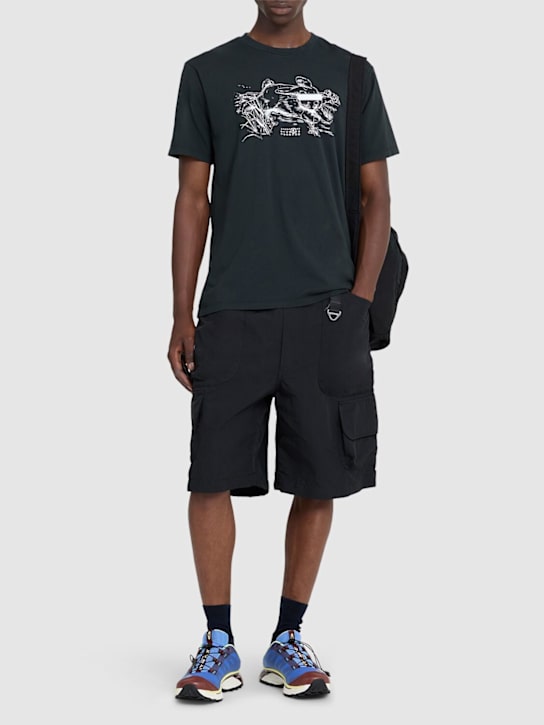 MM6 Maison Margiela: Graphic print t-shirt - men_1 | Luisa Via Roma