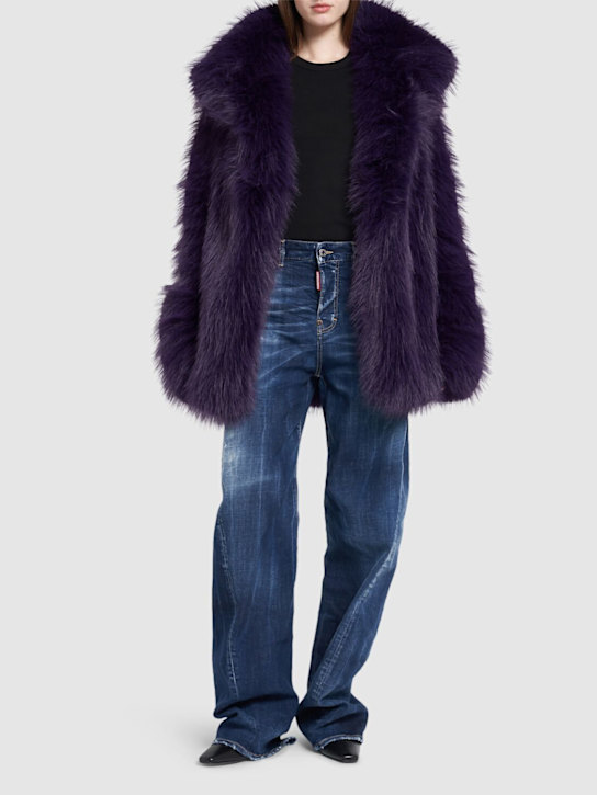 Dsquared2: Manteau en peluche Venus - women_1 | Luisa Via Roma