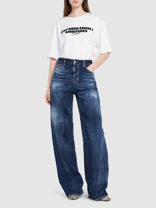 Dsquared2: Breezy fit jersey t-shirt - women_1 | Luisa Via Roma