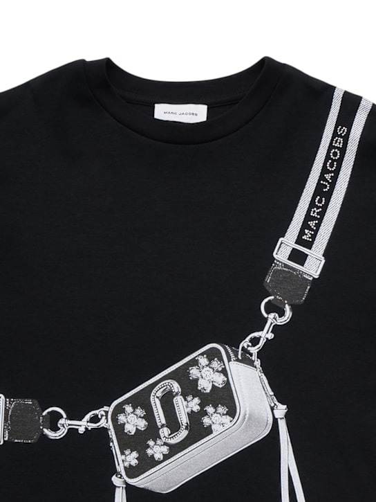 Marc Jacobs: Vestito in cotone interlock stampato - kids-girls_1 | Luisa Via Roma