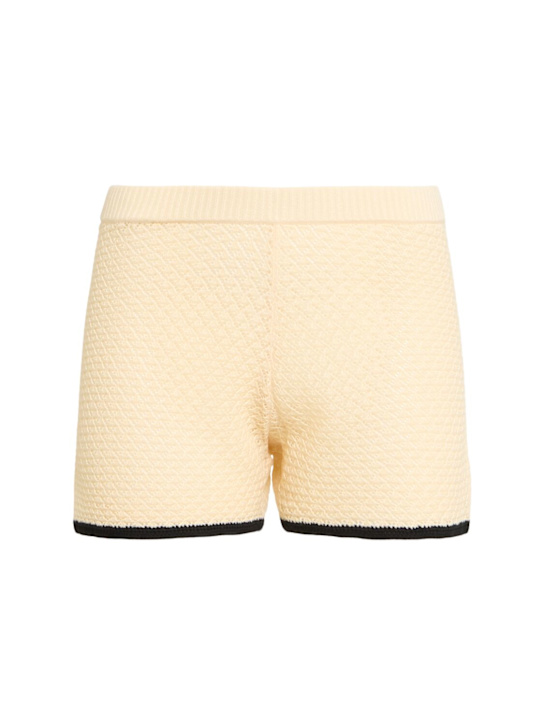 The Garment: Plage knitted hot pants - Beige - women_0 | Luisa Via Roma