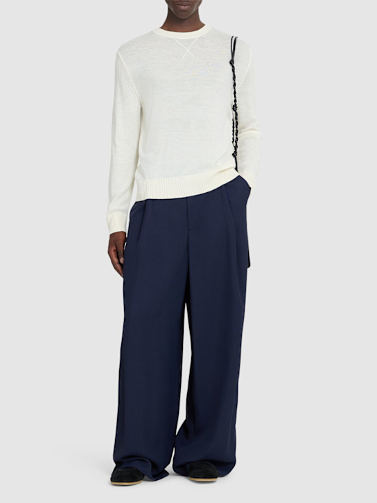 Jil Sander: Pullover aus Wollmischung - Wolke - men_1 | Luisa Via Roma