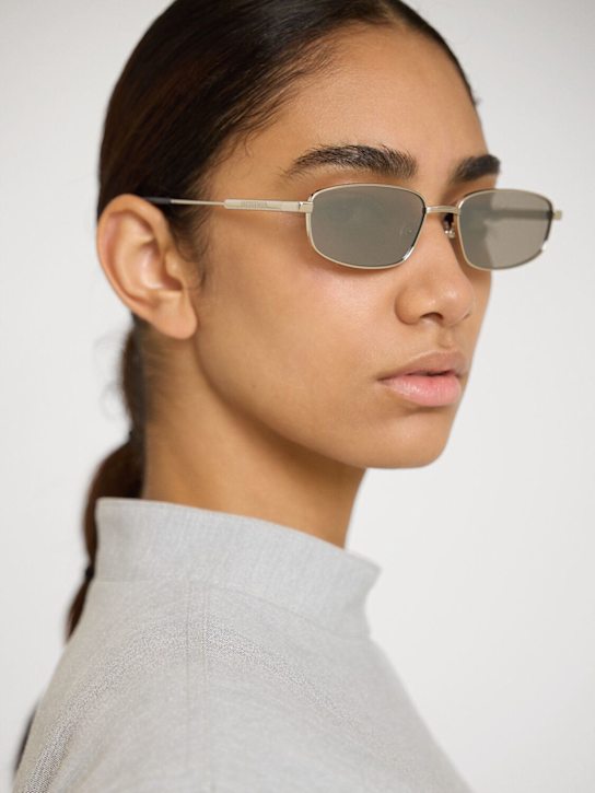 Jacquemus: Les Lunettes Sera sunglasses - Silver - women_1 | Luisa Via Roma