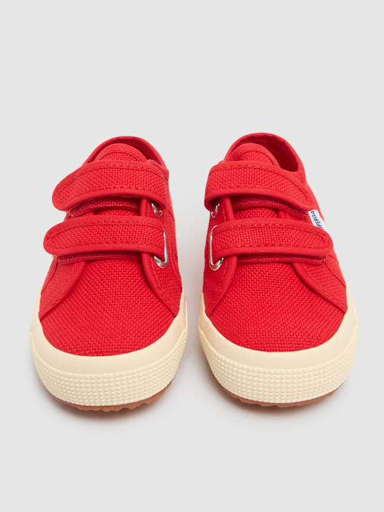 Superga: Sneakers en toile 2750-Cotjstrap Classic - Rouge - kids-girls_1 | Luisa Via Roma