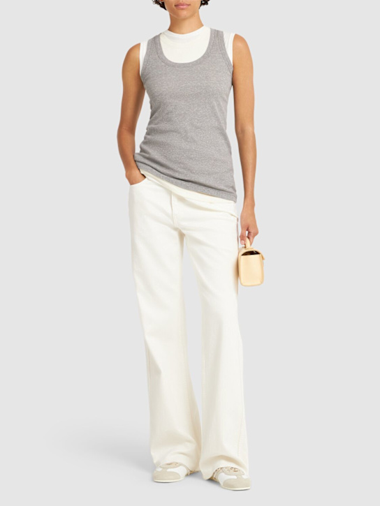 RE/DONE: The Californian flared denim jeans - Cream - women_1 | Luisa Via Roma