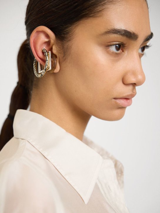 Jacquemus: Set of 3 ear cuffs - Multicolor - women_1 | Luisa Via Roma