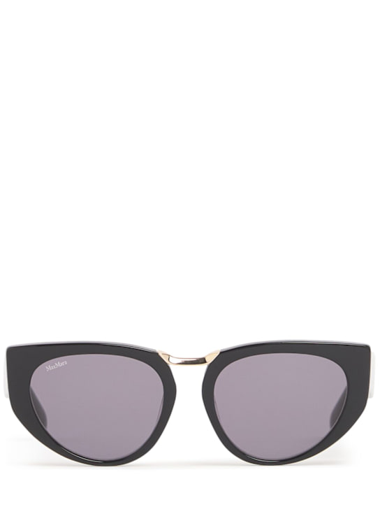 Max Mara: Bridge1 round acetate sunglasses - women_0 | Luisa Via Roma