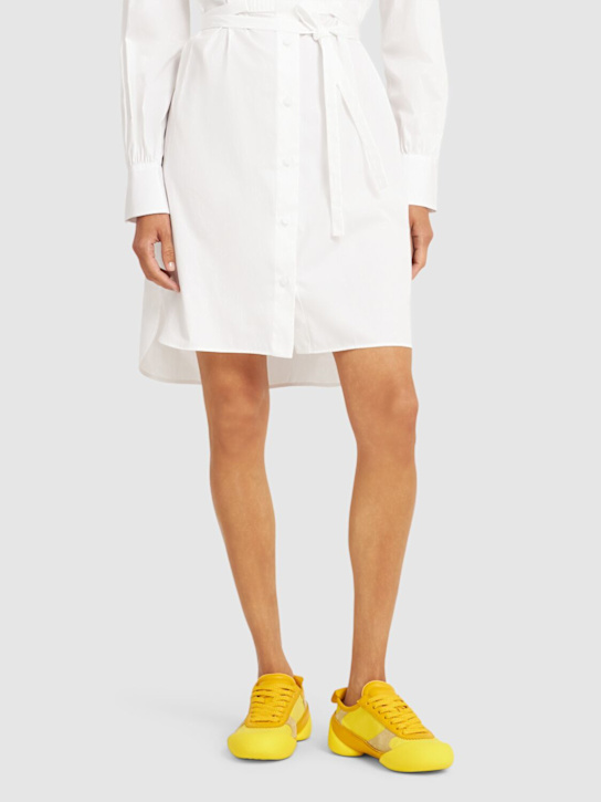 McQueen: Flexion leather sneakers - Yellow - women_1 | Luisa Via Roma