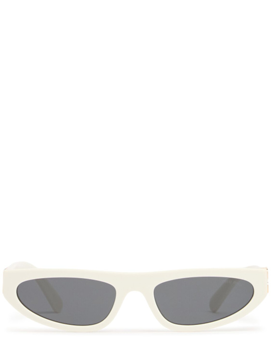 Miu Miu: Occhiali da sole cat-eye in acetato - women_0 | Luisa Via Roma