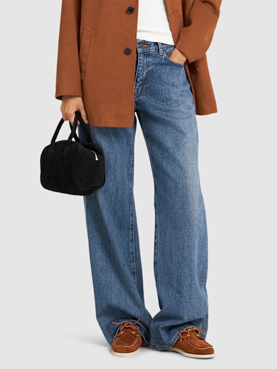 Sebago: Portland Artisan suede boat shoes - women_1 | Luisa Via Roma