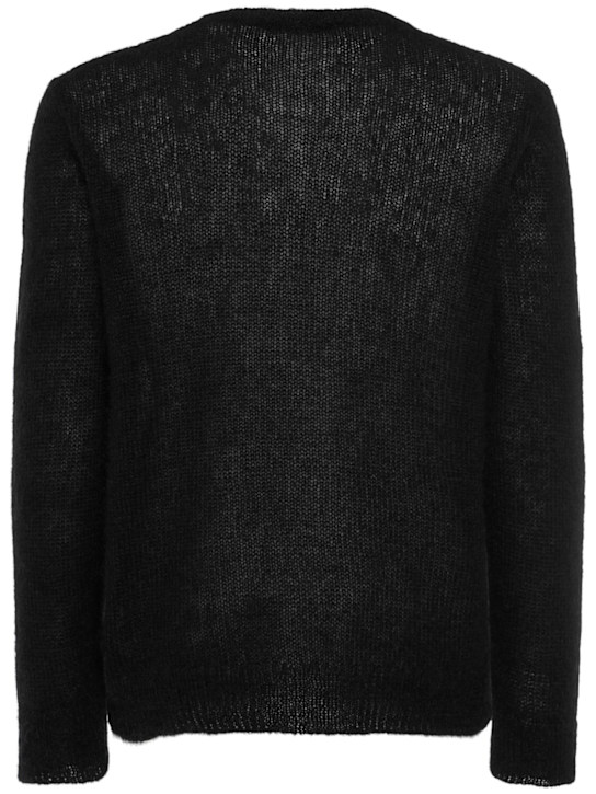 Dsquared2: Mohair blend sweater - Black - men_1 | Luisa Via Roma