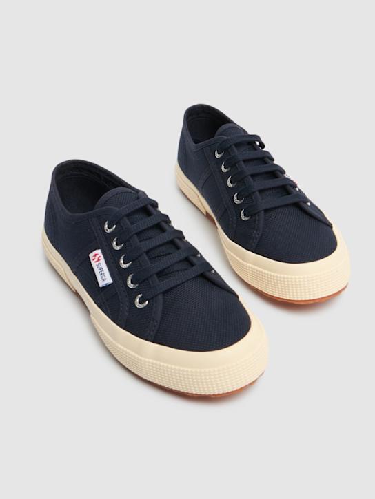 Superga: 2750-Jcot Classic canvas sneakers - Dark Blue - kids-boys_1 | Luisa Via Roma