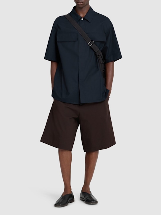 Jil Sander: Relaxed fit cotton shirt - men_1 | Luisa Via Roma