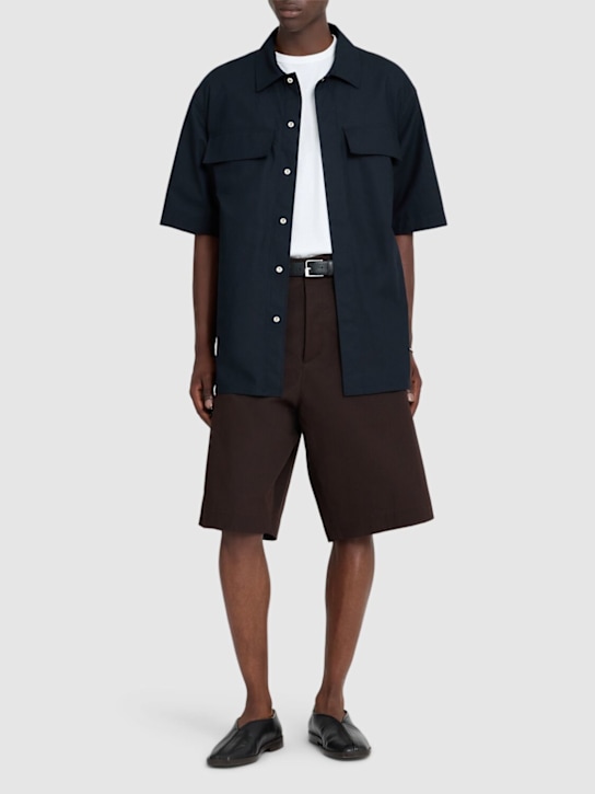 Jil Sander: Cotton shorts - men_1 | Luisa Via Roma