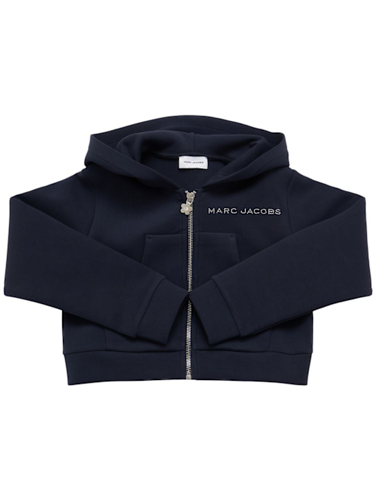 Marc Jacobs: Felpa in misto cotone con cappuccio - kids-girls_0 | Luisa Via Roma