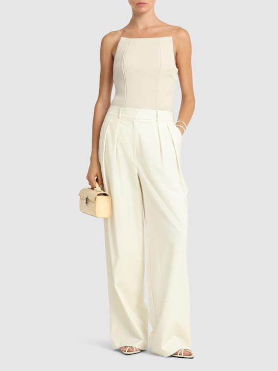 Entire Studios: Mantle wool blend corset - Fondant - women_1 | Luisa Via Roma