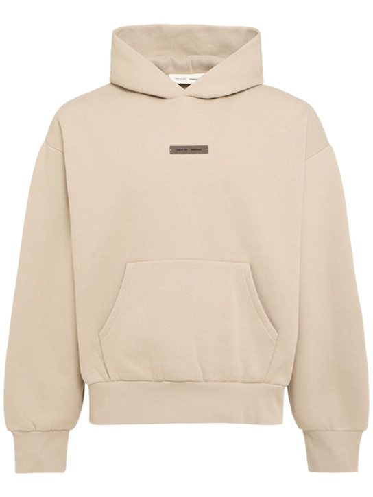 Fear of God ESSENTIALS: Classic fit fleece hoodie - men_0 | Luisa Via Roma