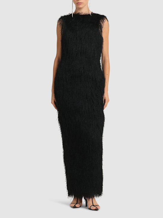 Entire Studios: Fringed dress - Widow - women_1 | Luisa Via Roma