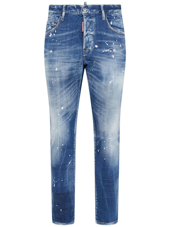 Dsquared2: Jeans aus Baumwollmischdenim „Skater“ - Dunkelblau - men_0 | Luisa Via Roma