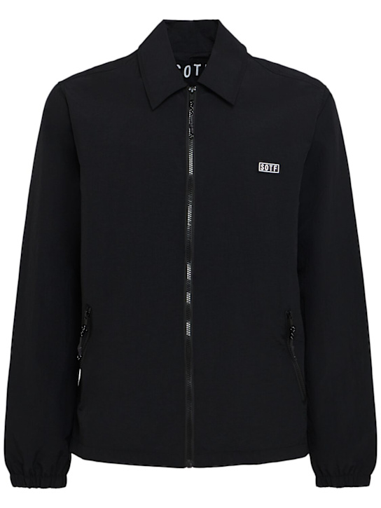 SOTF: Zip jacket - Black - men_0 | Luisa Via Roma