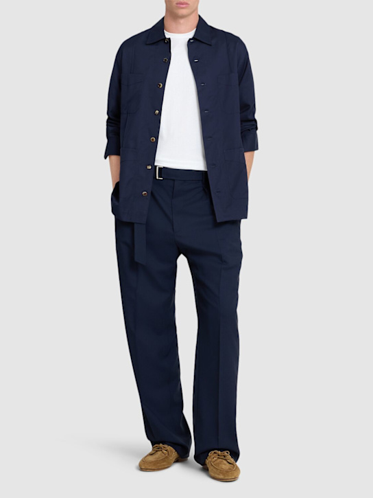 Tagliatore: Nevil pleated wool pants - men_1 | Luisa Via Roma