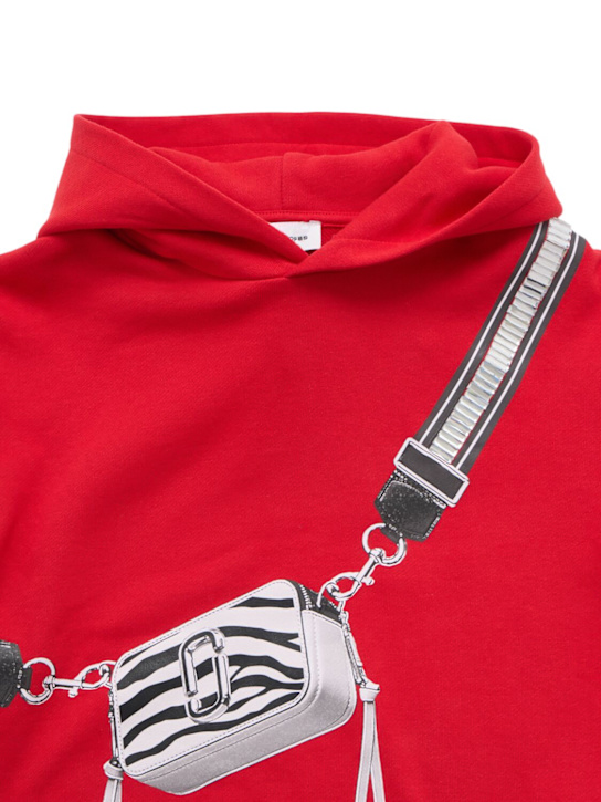 Marc Jacobs: Printed cotton sweatshirt hoodie - kids-girls_1 | Luisa Via Roma