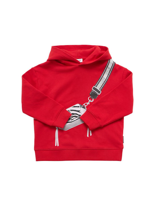 Marc Jacobs: Printed cotton sweatshirt hoodie - kids-girls_0 | Luisa Via Roma