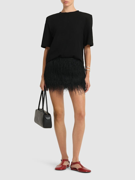 Entire Studios: Micro fringe skirt - women_1 | Luisa Via Roma