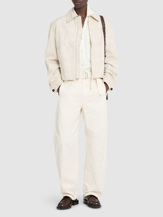 Jacquemus: La veste de-nîmes croc print jacket - men_1 | Luisa Via Roma