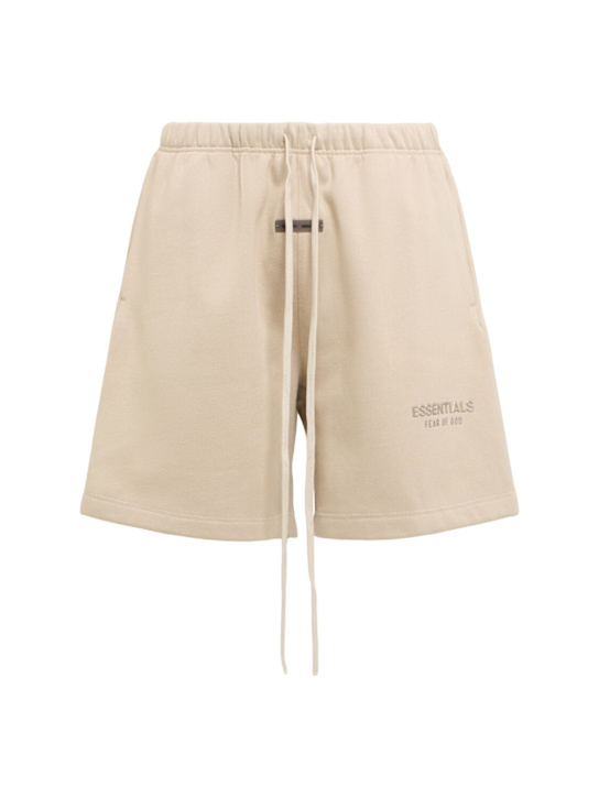 Fear of God ESSENTIALS: Soccer fleece shorts - men_0 | Luisa Via Roma