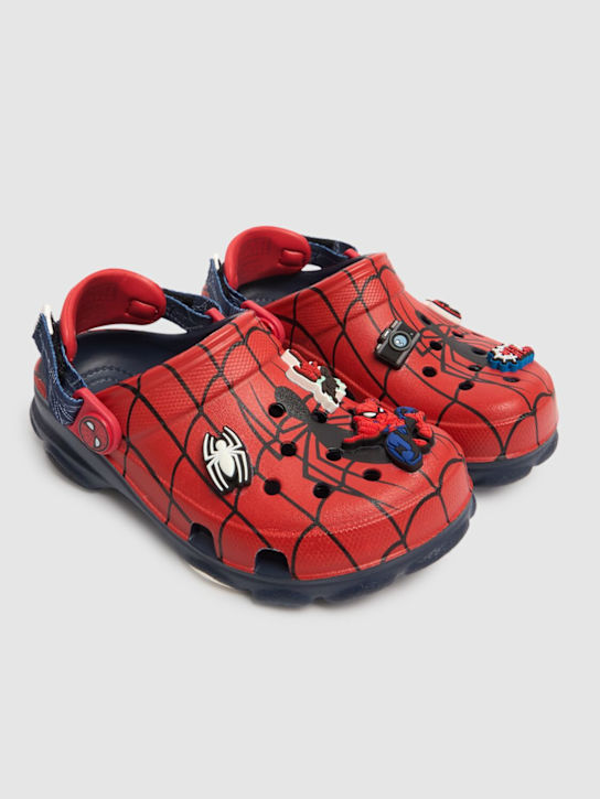 Crocs: Spider-Man All Terrain Clog rubber crocs - Blue/Red - kids-boys_1 | Luisa Via Roma