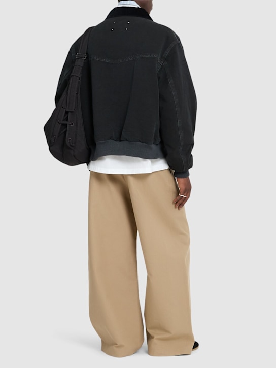 Maison Margiela: Zipped cotton sports jacket - men_1 | Luisa Via Roma