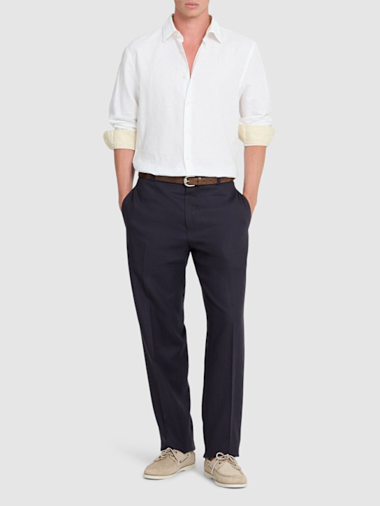 Boss: Kent リネン＆コットンシャツ - men_1 | Luisa Via Roma