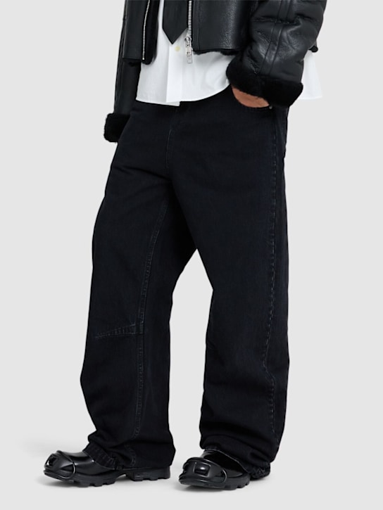 Diesel: Oval-D leather combat boots - men_1 | Luisa Via Roma