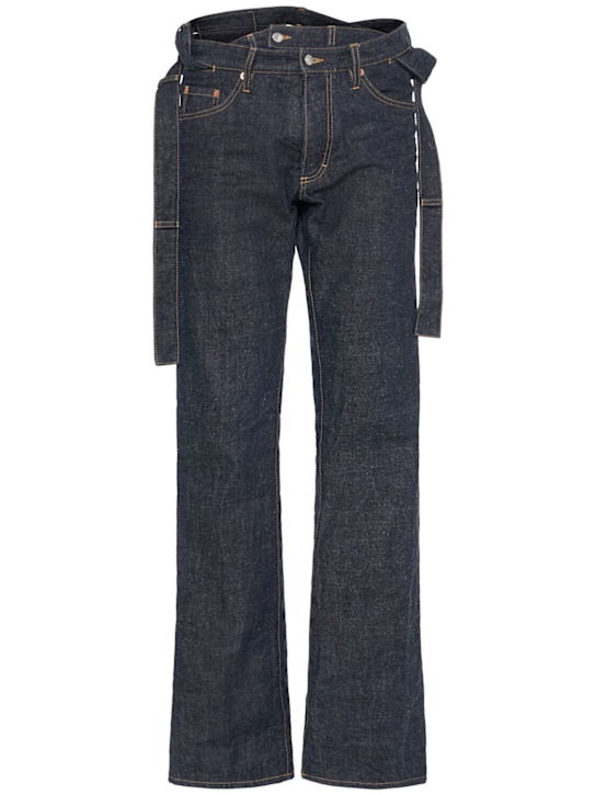 Dsquared2: Magliano Butch cotton denim jeans - Navy - men_0 | Luisa Via Roma