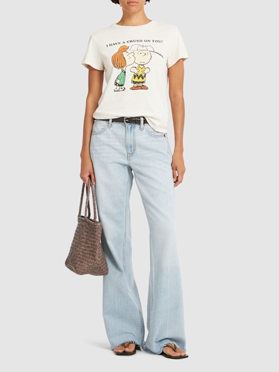 RE/DONE: Printed cotton blend jersey t-shirt - women_1 | Luisa Via Roma