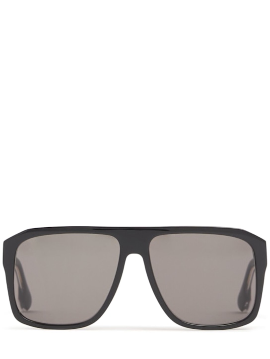 Victoria Beckham: VB Chain Core Wire アセテートサングラス - ブラック - women_0 | Luisa Via Roma