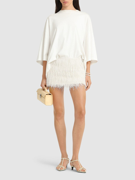 Entire Studios: Micro fringe skirt - women_1 | Luisa Via Roma