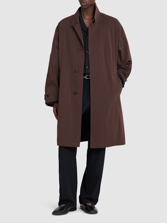Lemaire: Trenchcoat aus Baumwolle „Tumbled“ - men_1 | Luisa Via Roma