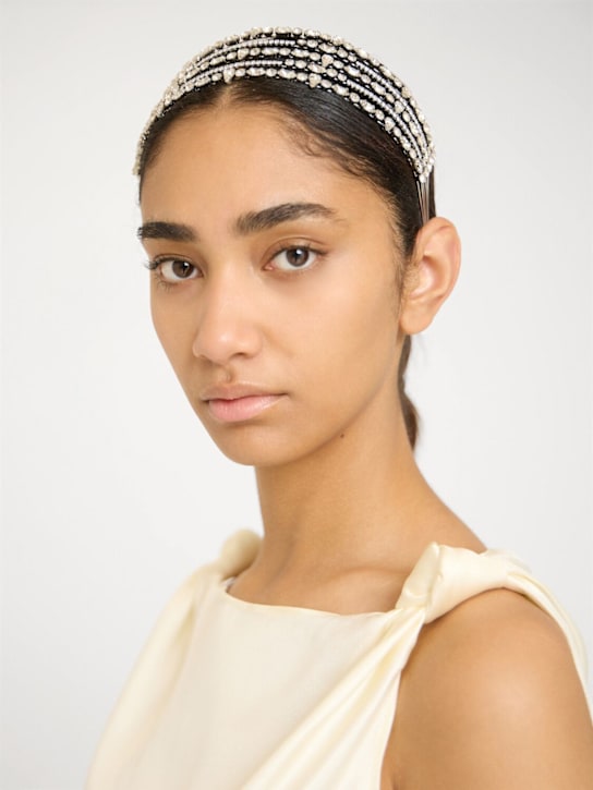 Self-portrait: Crystal embellished headband - women_1 | Luisa Via Roma