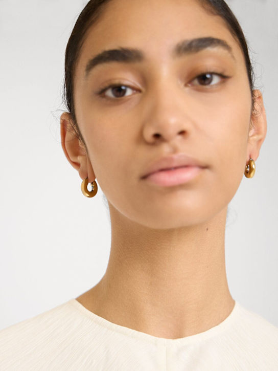 Jil Sander: Classic round 7 earrings - women_1 | Luisa Via Roma