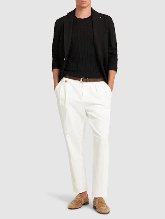 Roden silk knit crewneck sweater - Thumbnail 2
