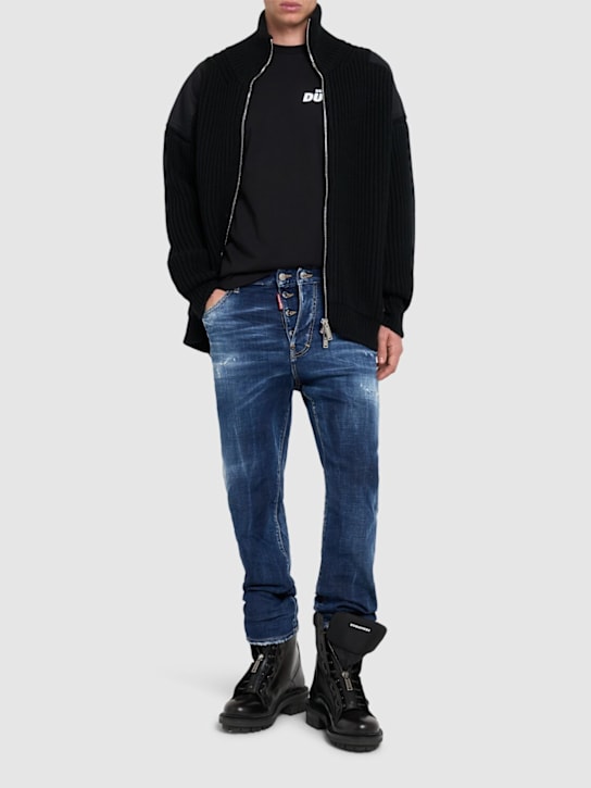 Dsquared2: Jeans aus Baumwollmischdenim „642“ - Dunkelblau - men_1 | Luisa Via Roma