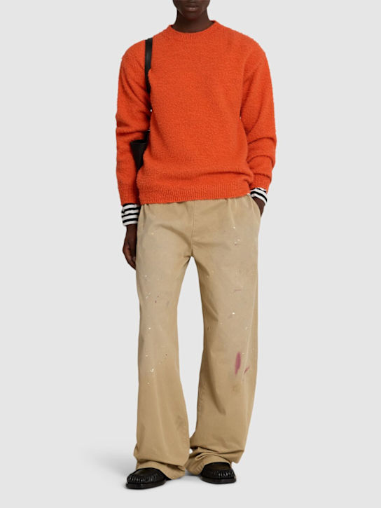 MSGM: Alpaca blend crewneck sweater - men_1 | Luisa Via Roma