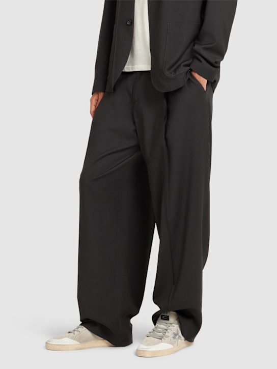 Golden Goose: LVR Exclusive Ballstar suede sneakers - Grey/Silver - men_1 | Luisa Via Roma