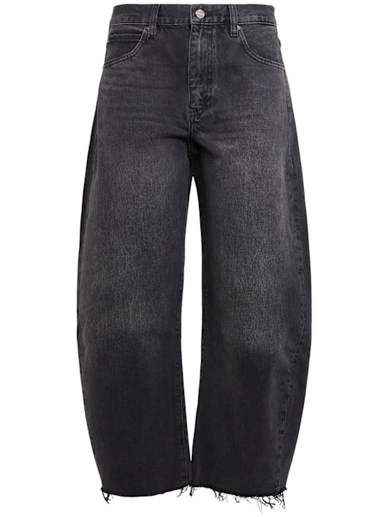 Frame: The bubble cropped wide jeans - women_0 | Luisa Via Roma